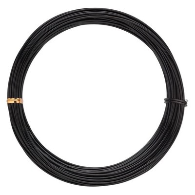 Wire, 45 Feet Anodized Aluminum BLACK 14 Gauge 1.5mm Round Wire for Wrapping