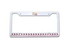 Pair of In-N-Out Burger New Drink Cup Red/White License Plate Frame Holder INO