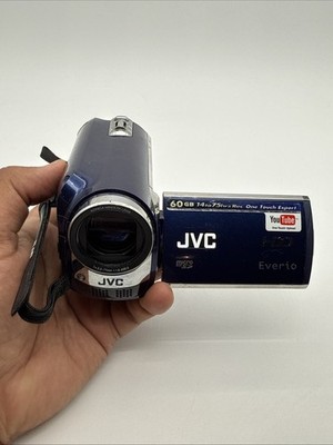 JVC Everio GZ-MG630 Camcorder Blue 60GB HDD Digital Video Camera + Charger