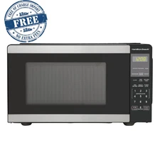 Hamilton Beach 0.9 Cu ft Countertop Microwave Oven, 900 Watts, Stainless Steel