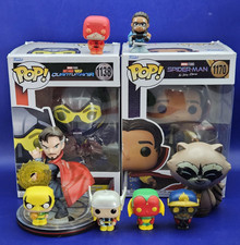 Funko Pop Marvel Mixed Lot of 10 Figures NIB + LOOSE Ned Wasp Vision Rocket Thor