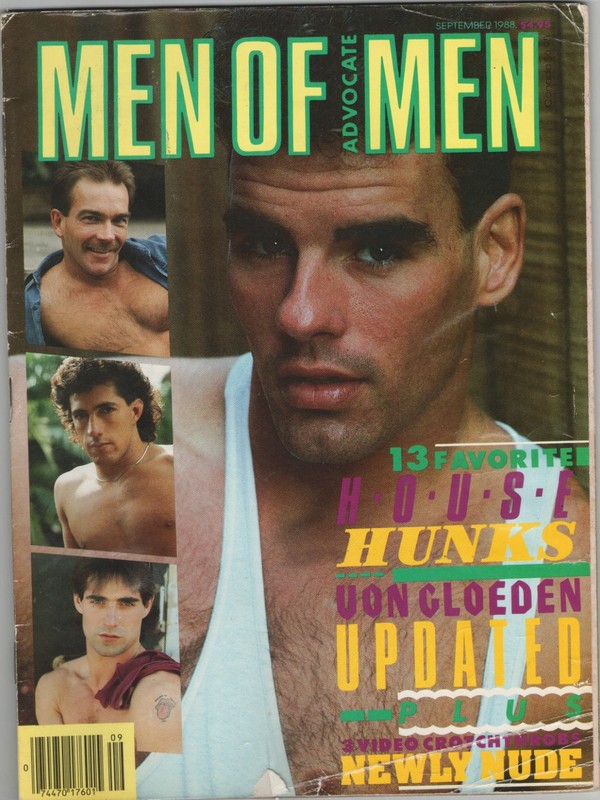 MEN OF ADVOCATE MEN Sep 1988, Vintage Gay Magazine, Rare Collector's Issue,