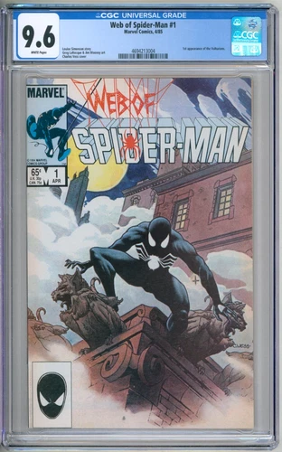 Web Of Spider-Man 1 CGC Graded 9.6 NM+ Marvel Comics 1985