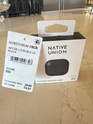 NIB Native Union Wrapped Black Leather Case for AirPods (3rd Gen) NEW Unopened