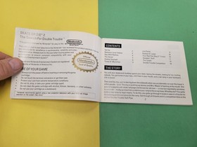 Skate or Die 2 Sistema de Entretenimiento Ninetendo NES Manual de Instrucciones Aut&eacute;ntico