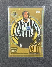 2025-26 Topps Juventus Collector Tin Gold Vault Thierry Henry #GV-10 9fn