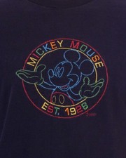 vintage 90s Mickey Unlimited Disney T-Shirt Mickey Mouse Embroidered USA XL