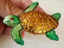 Vintage Green Sea Turtle Tack Lapel Pin