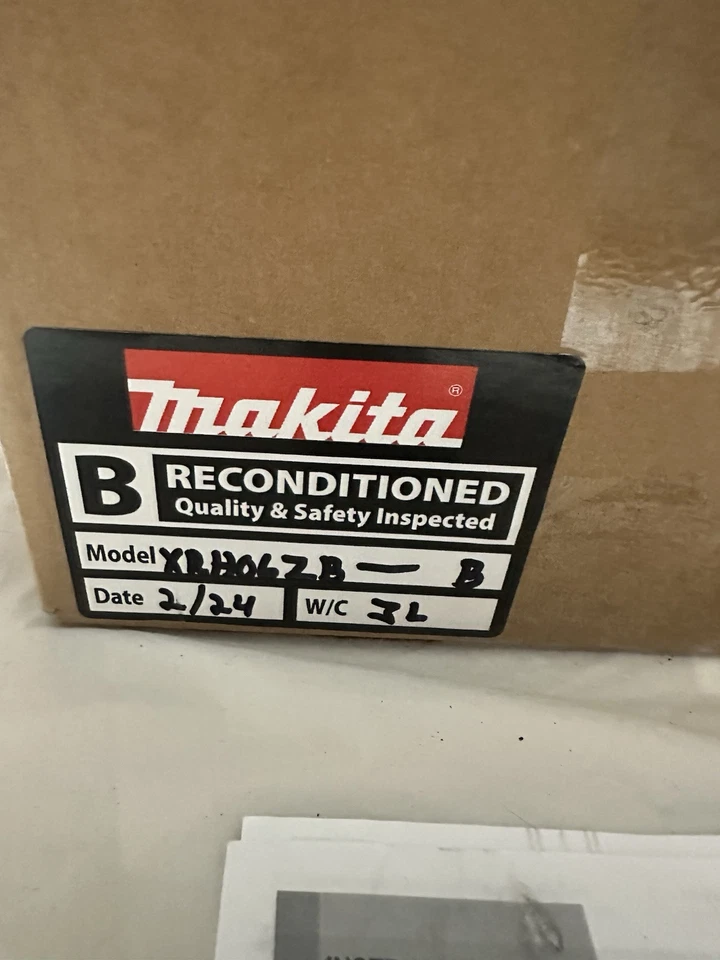 $300 Reconditioned By Makita 18V LXT Sub-Compact 11/16"Rotary Hammer XRH06ZB 17B - Image 3 of 4