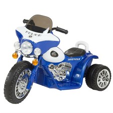 Kids Motorcycle 3-Wheel Ride on Toy 6V Electric Motorcycle Kids Ages 3-6, Blue