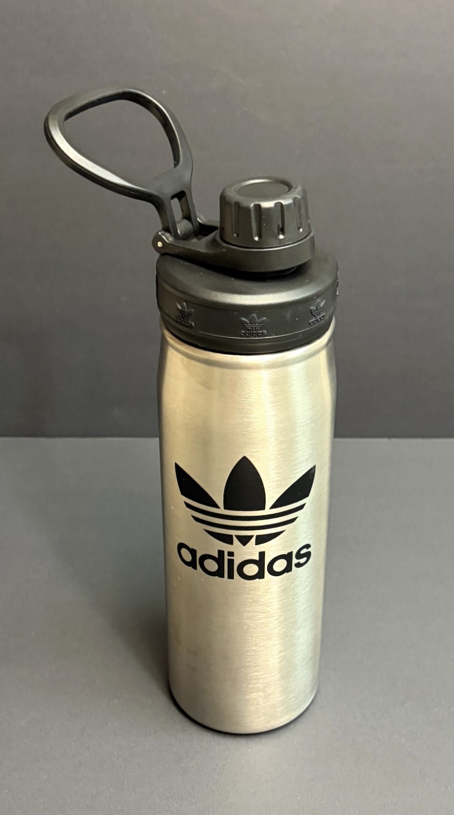 Adidas Originals Steel 1 Liter Metal Water Bottle, Stainless