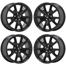 19 Ford Mustang Gloss Black Wheels Rims Factory Oem 10035 10037 Exchange