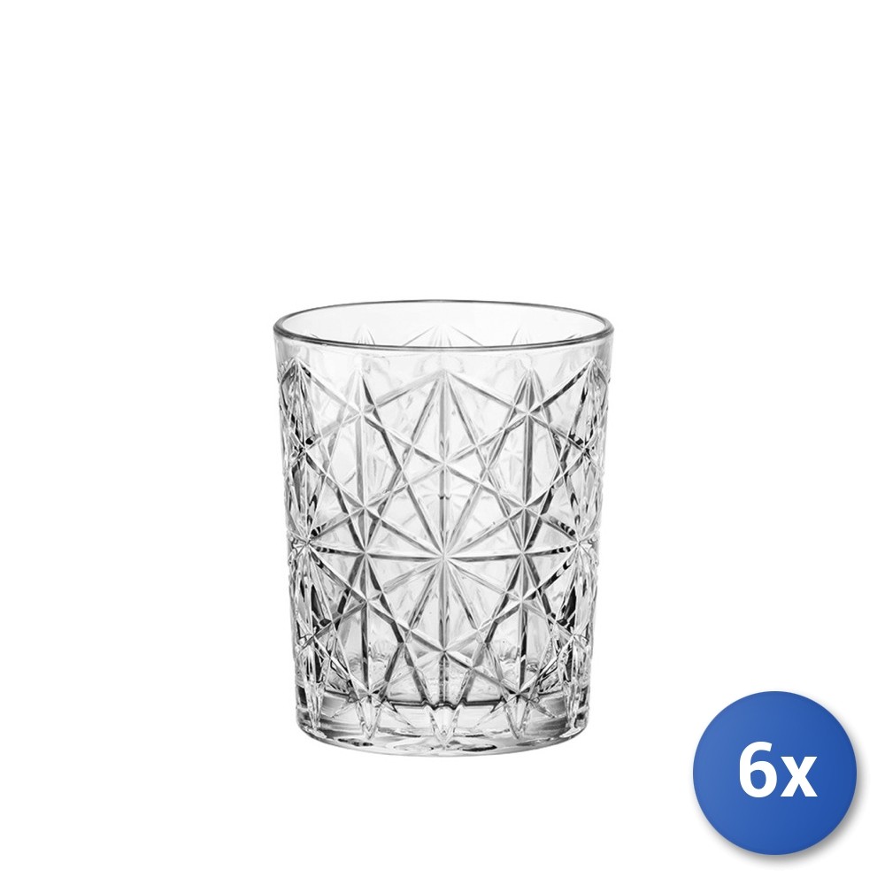 6X Decorated Transparent Glass Lounge Dof Glasses Cl39