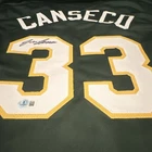 Jose Canseco Signed Oakland Athletics Baseball Jersey #33 BAS Authenticated