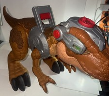 Imaginext Jurassic World T-REX Dinosaur Lights Sounds TESTED