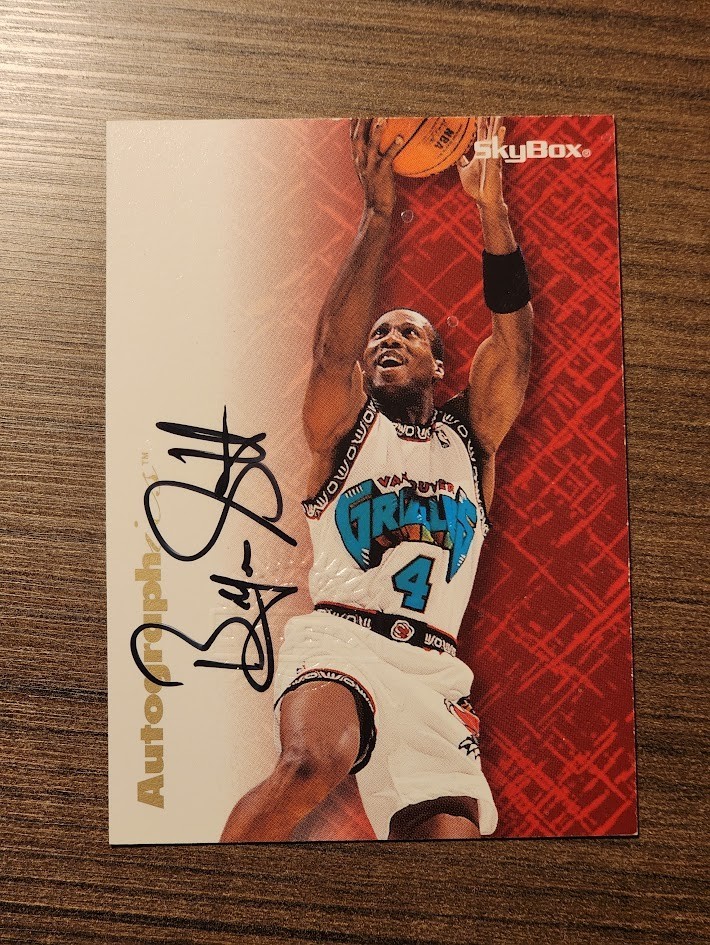 1996-97 SkyBox Autographics Byron Scott Vancouver Grizzlies