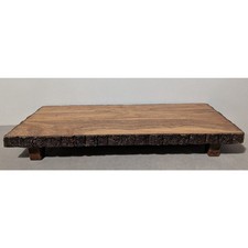 Heavy Live Edge Wooden Tabletop Riser Dining Table Decor Centerpiece EUC