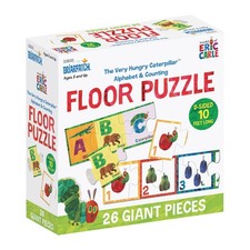 ABC 123 Two Sided Floor Mat Early Alphabet Number Learning School Puzzle Toy
