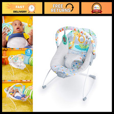 Soothing Baby Bouncer with Vibrations, Removable Toy Bar, Non-Slip Feet, 0-6 Mon