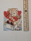 Vintage Whitman Valentine’s Day Card Bear In A Rowboat — photo 3