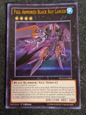 Yugioh Full Armored Black Ray Lancer DUSA-EN008 Ultra Rare 1st Ed VLP