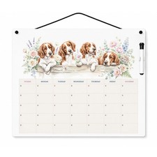Caroline's Treasures Welsh Springer Spaniel Dry Erase Calendar Board