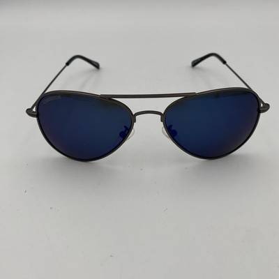 Skeleton Optics Aviator Men s Sunglasses Tomahawk Model Gray w/ Blue Lens Italy