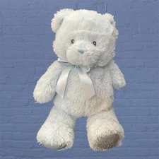 11" Baby Gund My First Teddy Bear Plush Embroidered Ribbon Nursery Shower Gift