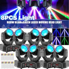 U'King 120W LED Moving Head Stage Light Beam RGBW Spot DJ Lighting DMX w/Remote