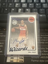 2025-26 Topps Basketball Rookie Autographs Will Riley #80B2R-WR (AU, RC)