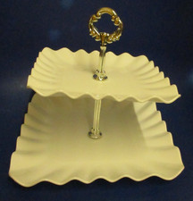 1 Large 2 tier plastic, reusable cupcake square stand, 25cm height