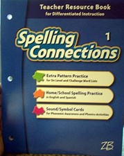 SPELLING CONNECTIONS 1 TEACHER RESOURCE BOOK FOR BRAND NEW