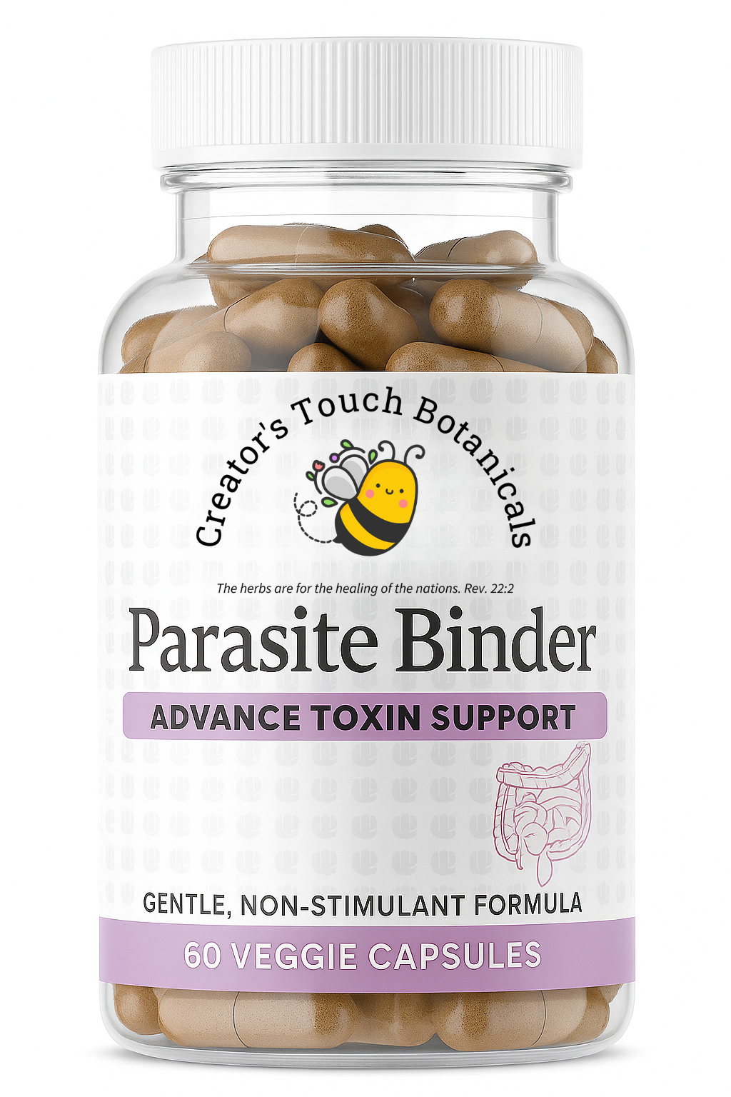 Parasite Binder Capsules 60 Veg Caps – Detox Support, Natural Cleanse Aid