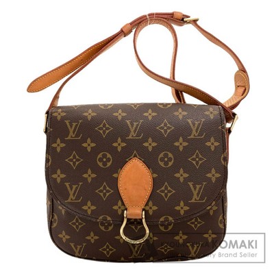 Louis Vuitton M51242 SaintCloud Shoulder Bag Monogram Canvas Brown Used