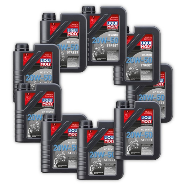9X MotoröL Liqui Moly 3816 Motorbike HD Synth 20W-50 Street Motorrad Bike 1-image