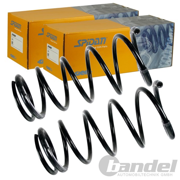 2X Spidan Fahrwerksfedern Satz Vorne Passend FÜR Nissan Pathfinder Links+Rechts-image
