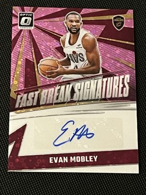 2024-25 Panini Optic - Evan Mobley #FBS-MOB Pink Fast Break Prizm /25 Auto