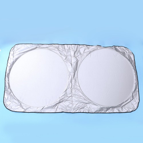 Parabrisas interior coche doble anillo parasol bloque térmico cubierta anti-UV - Imagen 4 de 11