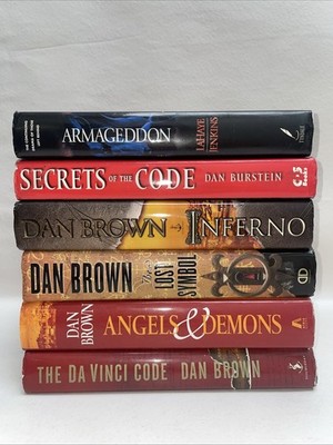 Mixed Lot Of 6 HC Books 4 Dan Brown Books, Dun Buestein (1), LaHaye/Jenkins)