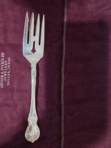 Towle Sterling Silver Pierced Individual Salad Fork Old Master Pattern 6-3/8"