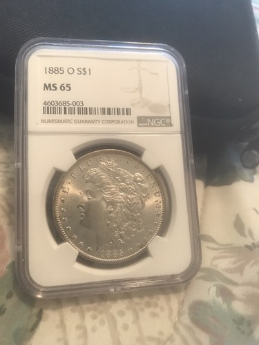 1885 O MORGAN SILVER $1 - NGC MS 65 - BEAUTIfUL GEM - Picture 8 of 18