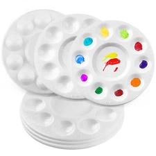 Paint Tray Palettes Plastic Paint Pallets for Kids Students Painting Supplies