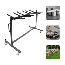 Folding Chair Rack Dolly Cart Table Storage Rack Desk Chairs Cart Trolley 42pcs