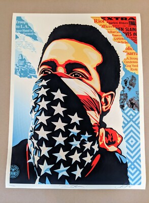 Shepard Fairey American Rage Signed Numbered Rare Obey Giant