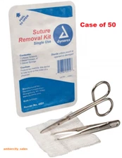 Sterile Suture Removal Kit Removable Tyvek Lid (Case of 50) 4521 Dynarex