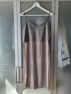 Sparkle & Fade | langes Sommer Top Shirt 36/S Organza transparent silber grau