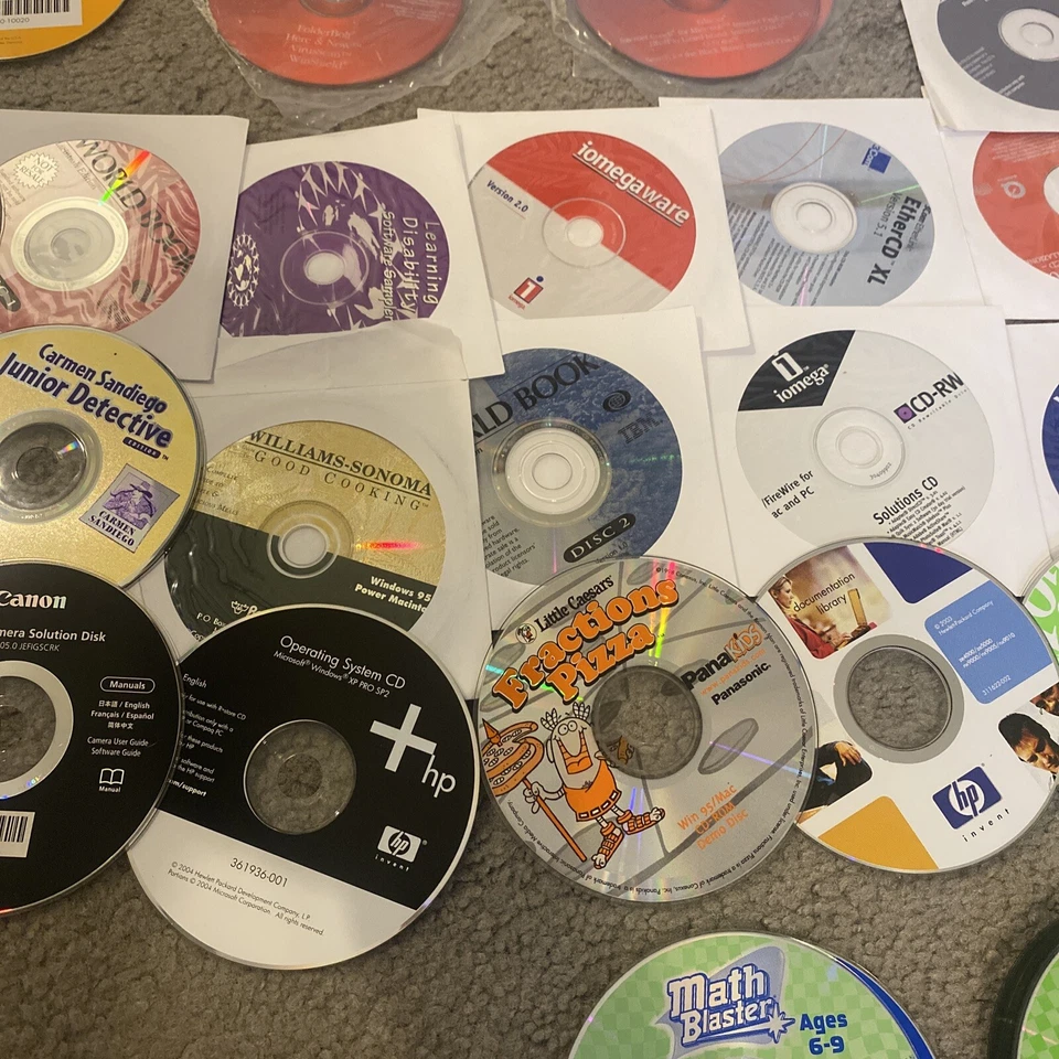 Vintage Computer Software Disc Lot Software Restore Operating Systems Games 250+ - Image 3 of 4