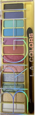 L.A. COLORS Bright glittery eyeshadow palette