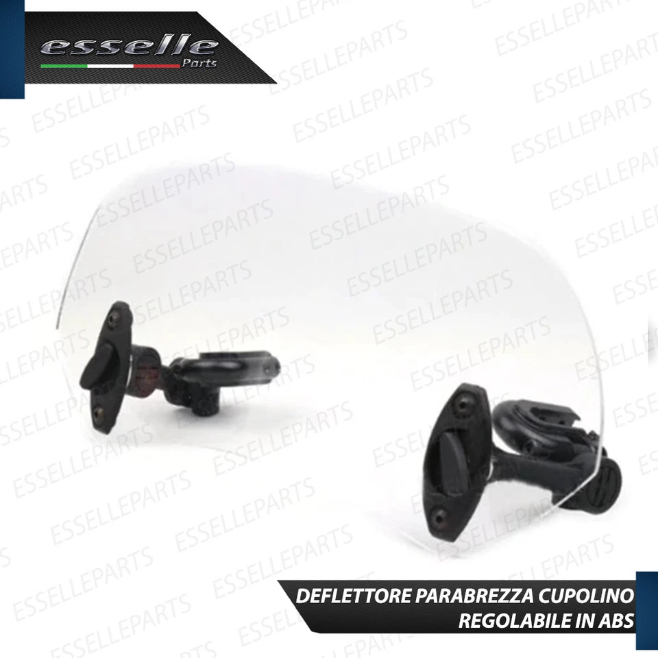 DEFLETTORE PARABREZZA CUPOLINO TRASPARENTE REGOLABILE PER HONDA CH 125 - Immagine 3 di 4
