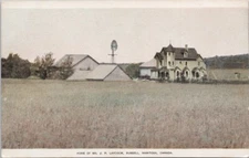 Russell Manitoba Home of JP Laycock Canadian Government Immigration Postcard H61